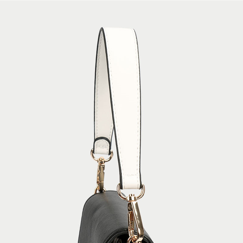 Genuine Leather Bag Strap Handbags Handles For Handbag Short Bag Strap  Purse Strap Golden Buckle